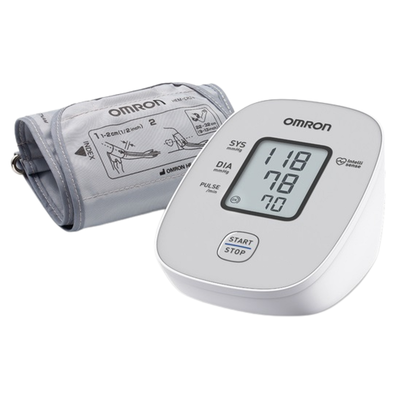 Automatyczny ciśnieniomierz naramienny z technologią Intellisense - cyfrowy wyświetlacz (Omron M2 Basic)