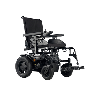 Kompaktowy wózek elektryczny - oparcie z regulacją kąta, duża stabilność i przyczepność, intuicyjne sterowanie (Quickie Q200 R)