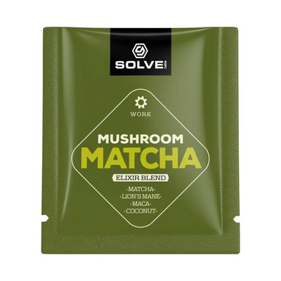  Mushroom Matcha - organiczna matcha z ekstraktem z miąższu orzecha kokosowego i owocników soplówki jeżowatej (Mushroom Matcha Elixir Blend)