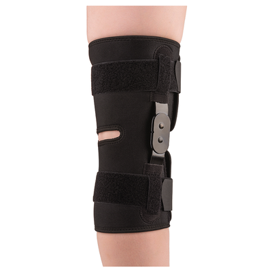 Orteza stawu kolanowego - otwarta konstrukcja, dobra boczna stabilizacja, regulacja siły docisku - QMED Silver Line (QKN010)