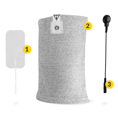 Opaska przewodząca do elektrostymulacji kolana - łagodzenie bólu, niwelowanie obrzęku, poprawa mobilności stawu kolanowego (4Fizjo Conductive Knee Brace)