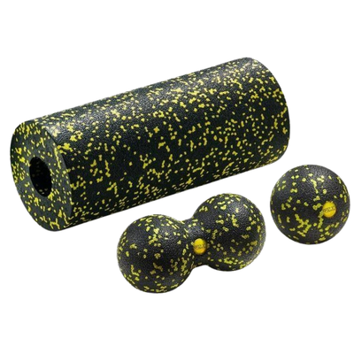 Profesjonalny zestaw do masażu 3w1 - roller + piłka + duoball (FSB Set Pro+)