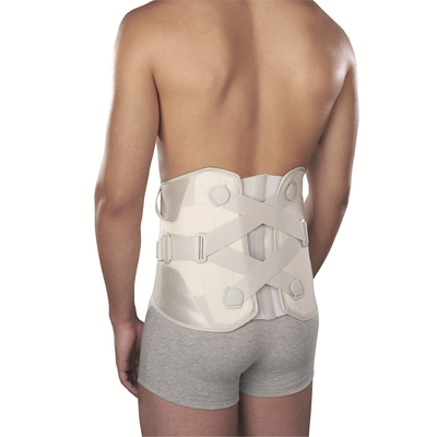 Wysoka orteza lędźwiowo-krzyżowa z opatentowanym systemem pasów dociągowych (Lumbopull 72)