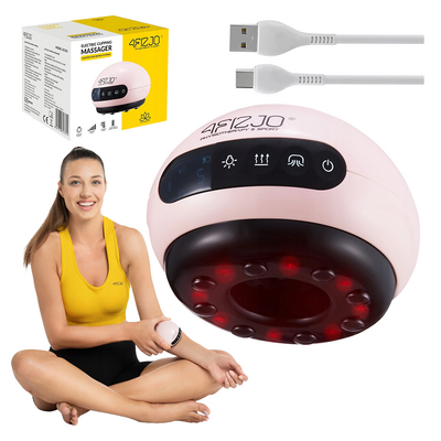 Elektryczna bańka do masażu z funkcją podczerwieni - połączenie terapii próżniowej z termoterapią - niwelowanie napięcia mięśni, ujędrnienie skóry - 4Fizjo (Electric Cupping Massager)