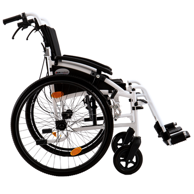 Ultralekki wózek inwalidzki aluminiowy - miękkie, nylonowe siedzisko, oddychająca tapicerka, nowoczesny design - Galactic (AR-303)