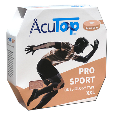 AcuTop PRO SPORT 35m - wzmocnione plastry do kinesiotapingu - BEŻOWE - duża rolka (ATPS 35 BEIGE)