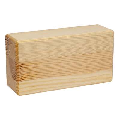 Drewniana kostka do jogi pilatesu i rozciągania - naturalny materiał, duża wytrzymałość (Wooden Yoga Block)