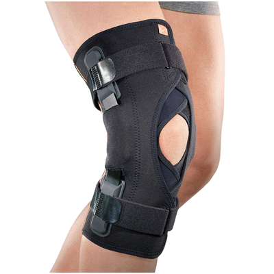 Orteza stawu kolanowego - otwarta, z policentrycznymi szynami i stabilizacją rzepki - Orthoservice (GenuFIT 15A)