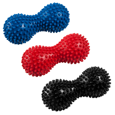 Piłeczka rehabilitacyjna z wypustkami do rehabilitacji, ćwiczenia dłoni i masażu stóp - rozluźnienie mięśni, poprawa krążenia, stymulacja receptorów skóry (Pino Orzeszek)