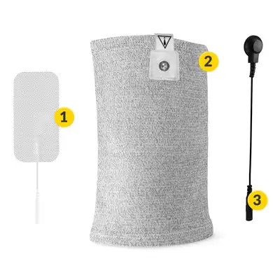 Opaska przewodząca do elektrostymulacji łokcia - łagodzenie bólu, niwelowanie obrzęku, poprawa mobilności stawu łokciowego (4Fizjo Conductive Elbow Brace)
