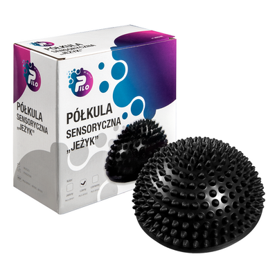 Półkula sensoryczna - Jeżyk - półkula do rehabilitacji stóp, poprawy koordynacji ruchowej i ćwiczeń równowagi (Pilo Jeżyk)