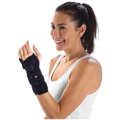 Orteza nadgarstka z ujęciem przedramienia - regulowany system zapięcia z trzema paskami, oddychający materiał - DonJoy (DuoForm)