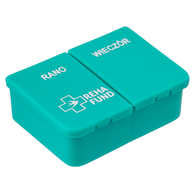 Kasetka jednodniowa na leki na 2 pory dnia - wygodny organizer na leki (RF-350)