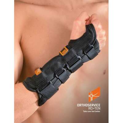 Długa orteza nadgarstka, otwarta, ze sztywną formowalną szyną (PolFIT 21)