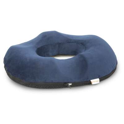 Poduszka rehabilitacyjna z otworem odciążającym - zwiększenie komfortu podczas siedzenia, wsparcie w okresie rekonwalescencji i po porodzie (Qmed Cushion with Relieving Gap)