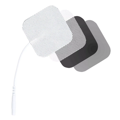 Elektrody żelowe do elektrostymulacji TENS/EMS - zestaw 2 sztuk - elektrody samoprzylepne wielokrotnego użytku (4Fizjo Gel Electrodes)