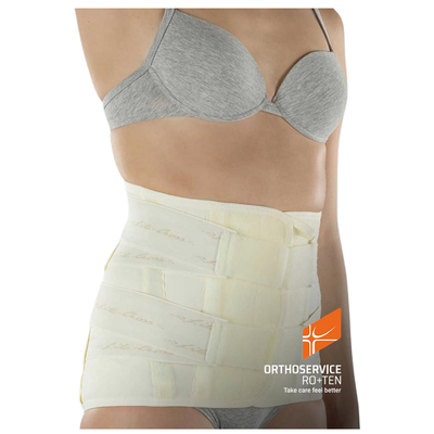 Wysoka elastyczna orteza tułowia ze sztywnymi, termoformowalnymi pelotami (Litecross91)