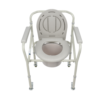 Krzesło toaletowe na kółkach - możliwość regulacji wysokości, koła wyposażone w blokadę postojową (KT 023C)