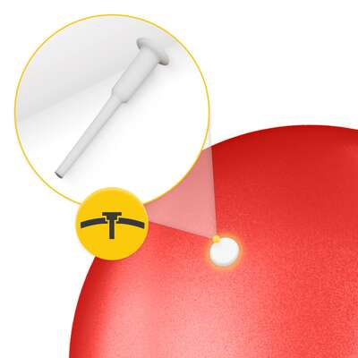 Piłka do pilatesu 22 cm o dużej elastyczności - miękka piłka do ćwiczeń ogólnorozwojowych i rehabilitacyjnych (4Fizjo Pilates Ball)