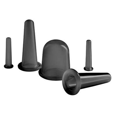 Zestaw silikonowych baniek do masażu twarzy i ciała – rozluźnienie mięśni, poprawa krążenia, działanie ujędrniające (4Fizjo Face+)