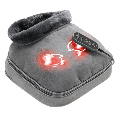 Ogrzewacz do stóp z funkcją masażu - podgrzewany masażer Shiatsu - poduszka masująca do rozluźnienia ciała (Lanaform 2 in 1 Shiatsu Comfort)