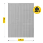 Kołdra obciążeniowa 150x200 cm - koc sensoryczny dla dzieci i dorosłych - 7-warstwowa kołdra antystresowa - hipoalergiczne wypełnienie - 4Fizjo (Weighted Blanket)