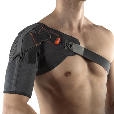 Funkcjonalna orteza stawu barkowego ze stabilizującymi pasami krzyżowymi - przewiewna tkanina  BreathSkill - Orthoservice (Shouldercross)