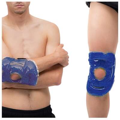 Kompres żelowy na łokieć lub kolano - okład z perełkami żelowymi do terapii ciepłem i zimnem (MoVeS Hot/Cold Pearl Pack)