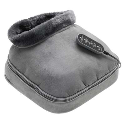 Ogrzewacz do stóp z funkcją masażu - podgrzewany masażer Shiatsu - poduszka masująca do rozluźnienia ciała (Lanaform 2 in 1 Shiatsu Comfort)