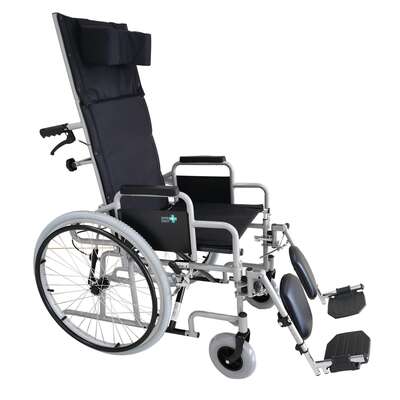 Wózek inwalidzki z rozkładanym oparciem i unoszonymi podnóżkami - Cruiser Comfort 1 (RF-10)