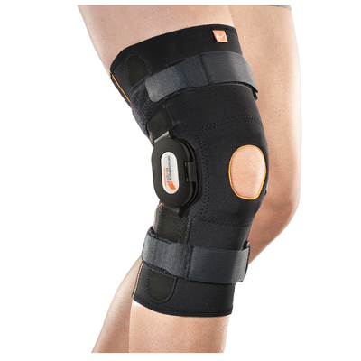 Orteza stawu kolanowego z regulacją zakresu ruchomości - otwarta konstrukcja, z szynami bocznymi - Orthoservice (GenuFIT 29)