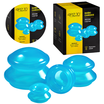 Zestaw silikonowych baniek do masażu - (Cupping Cups Med+)