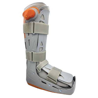 Pneumatyczna orteza na stopę i goleń typu "Walker" - dwukomorowy but ortopedyczny - antypoślizgowa podeszwa, wytrzymała konstrukcja - Orthoservice (Airstep Tight Walker Long)