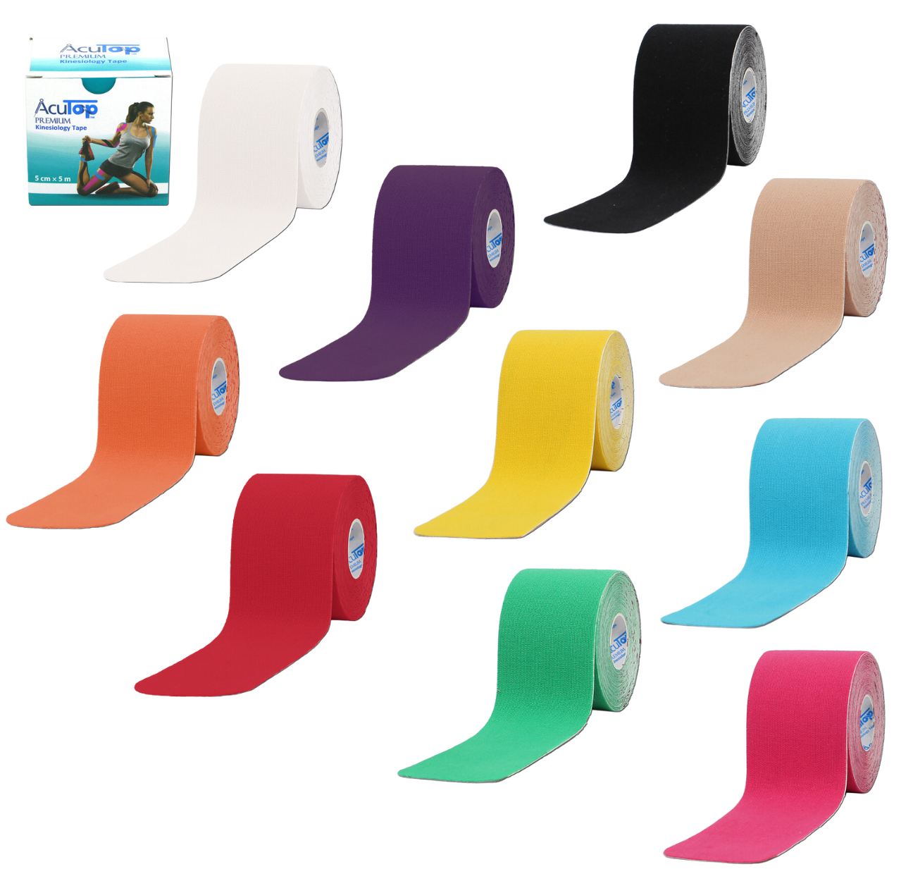 AcuTop PREMIUM kinesiology tape - 5cm x 5m plastry do kinesiotapingu (atp premium)