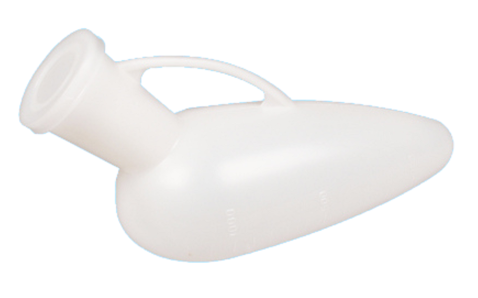 Kaczka męska do użytku domowego i szpitalnego - pojemnik sanitarny na mocz z wygodnym uchwytem (KSM-002/003)