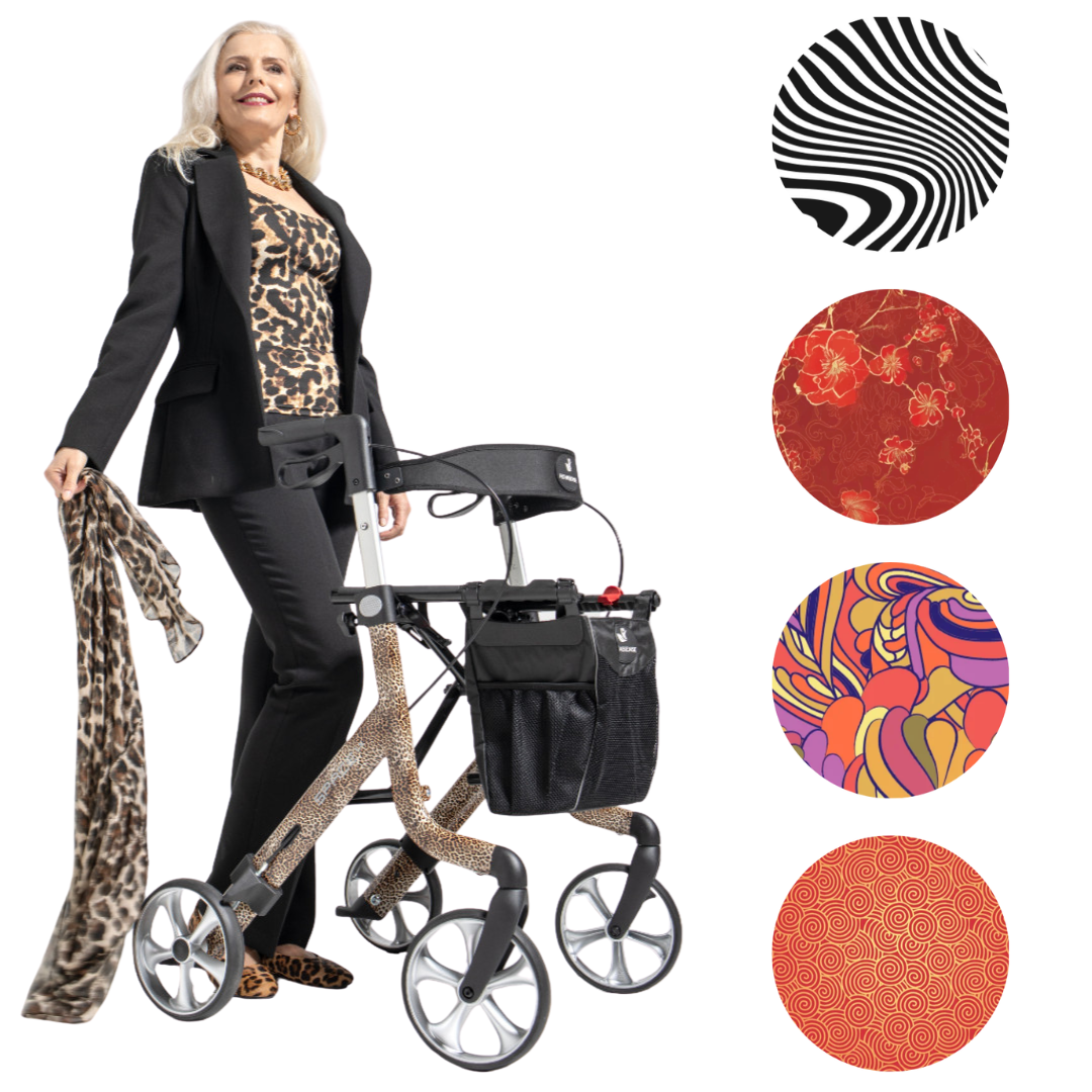 Podpórka SPACE LX Rehasense – Lekki rollator w Twoim stylu - kolor i mobilność bez kompromisów - wersja ART