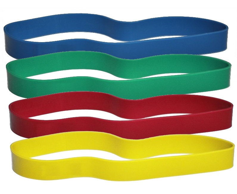 ZESTAW Gum w kształcie pętli do ćwiczeń oporowych - Taśma Loop (loop-set-4)