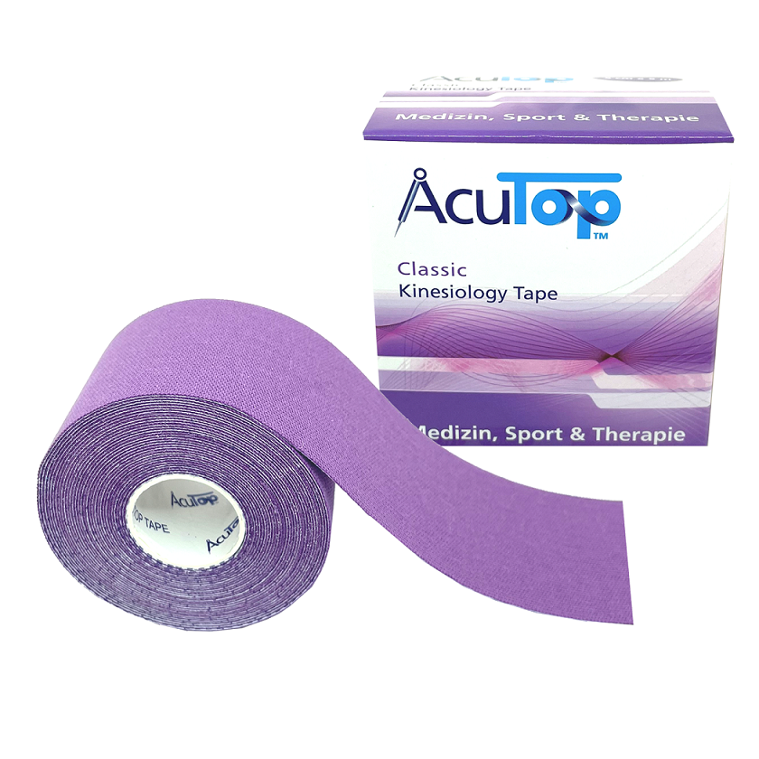 Oryginal Kinesiology Tape AcuTop Purple - NIEMIECKA JAKOŚĆ - niska cena (acutop fioletowy)