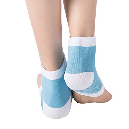 Elastyczne skarpetki z wkładką żelową na wrażliwe i suche pięty (Heel Cover S069)