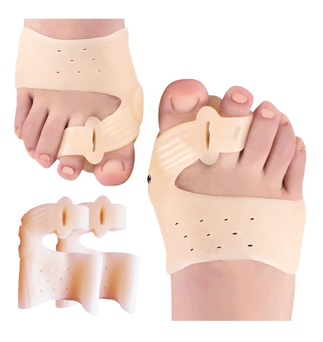 Silikonowa osłona na haluksa z klinem separującym i podkładką pod śródstopie + magnes (15955)