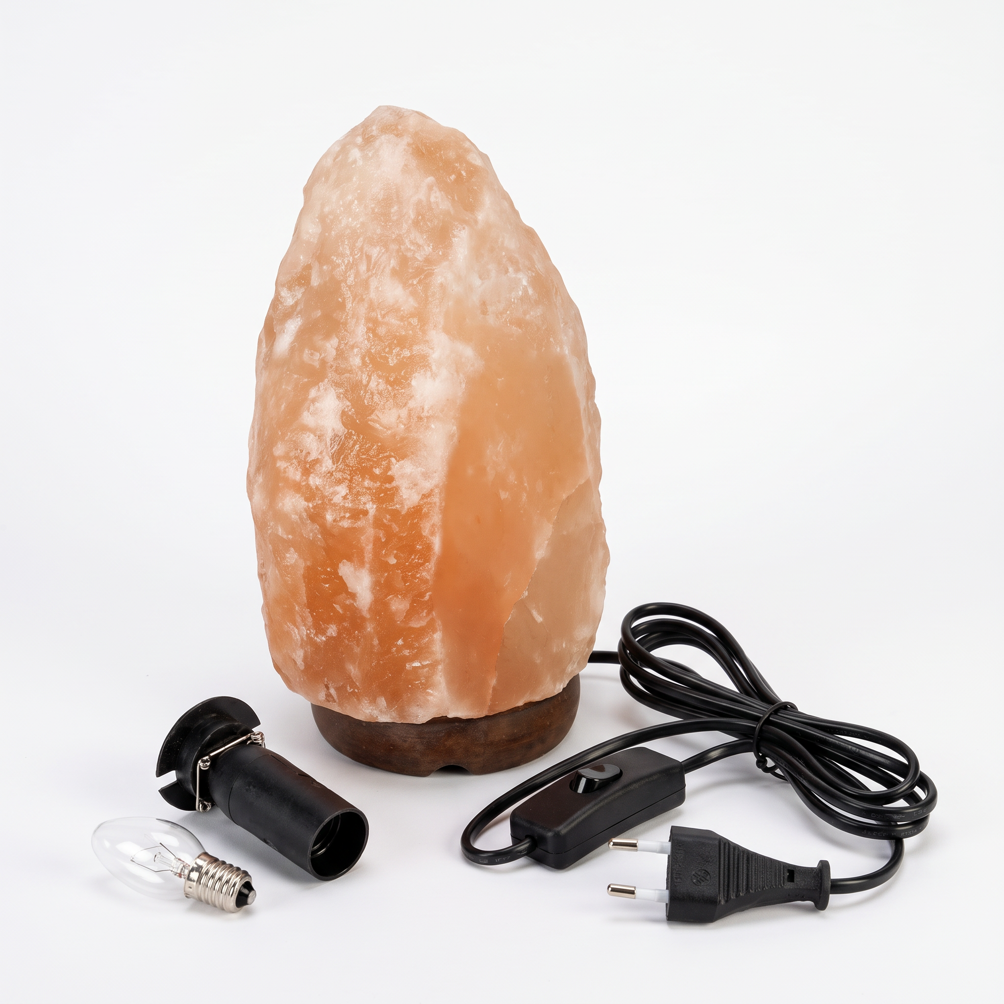 Lampa solna z  podświetleniem - naturalny jonizator powietrza - lampka nocna o ciepłej barwie (22722)