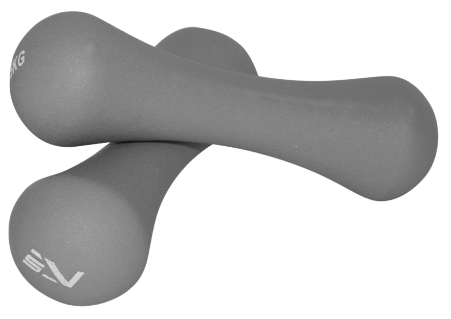 Hantle winylowe do ćwiczeń - ergonomiczny kształt, antypoślizgowa powłoka (SV-HK)