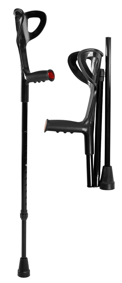 Kula łokciowa składana o optymalnym rozłożeniu siły nacisku - ergonomiczny kształt, wytrzymały uchwyt, antypoślizgowa nasadka (CompactTim)