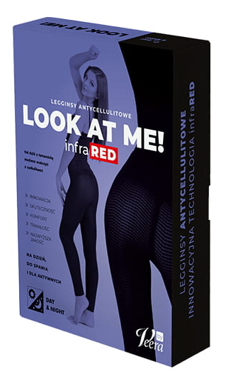 Legginsy antycellulitowe z innowacyjną technologią Infrared - redukcja cellulitu, poprawa wyglądu skóry, działanie modelujące (Look At Me Leggings)
