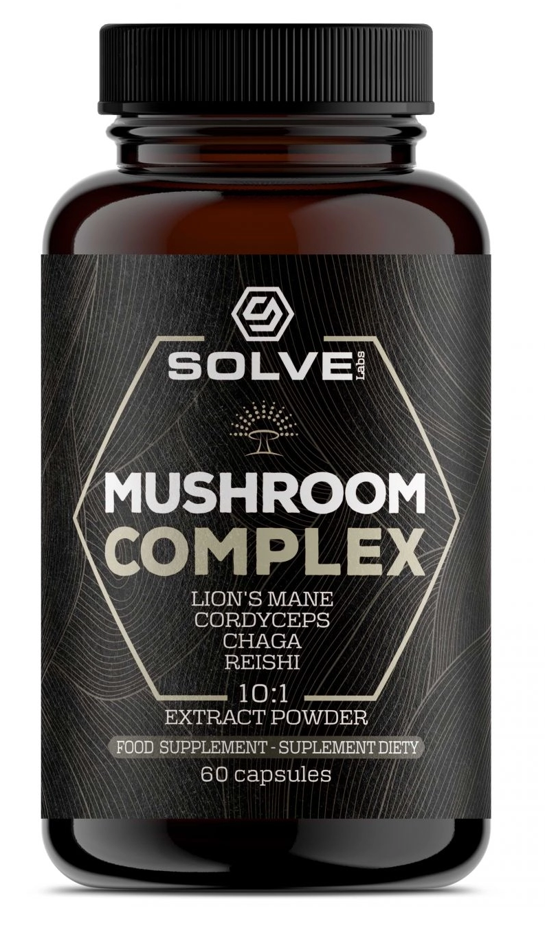 Complexe De Champignons Solve Labs (4 Champignons) - 60 Ml, Usage Quotidien, Neuf