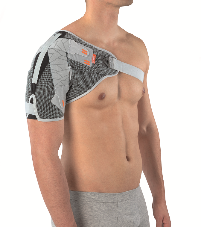 Funkcjonalna orteza stawu barkowego ze stabilizującymi pasami ...